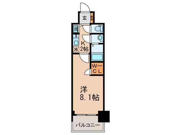 プレサンスジェネ丸の内(404)の物件間取画像